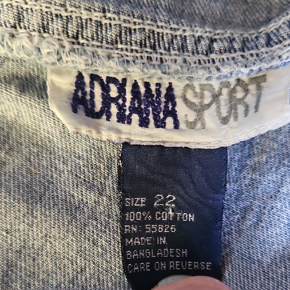 Adriana Sport Light Blue Denim Overalls - Picture 5 of 5